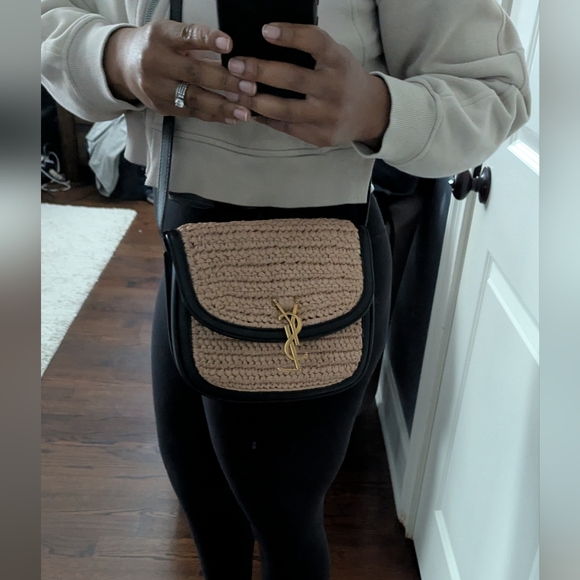 Saint Laurent medium Raffia Kaia Bag - Picture 9 of 9